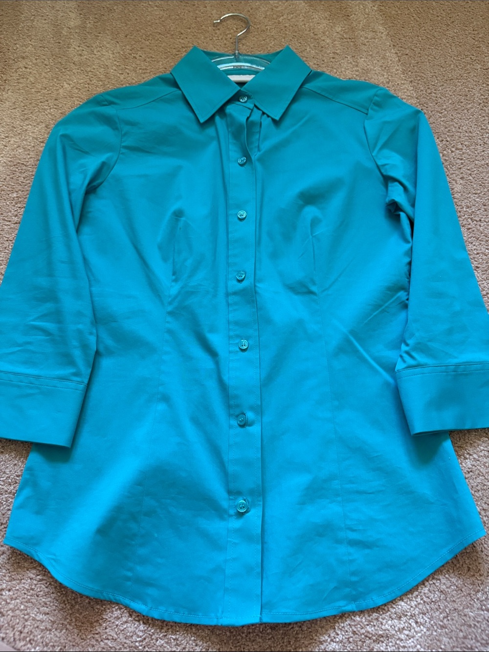 New York & Company Teal Blouse